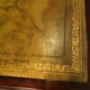 19th century mahogany partners desk leather tooling