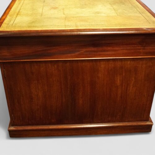 19th century mahogany partners desk side