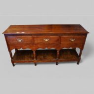 19thc. oak pot board dresser base