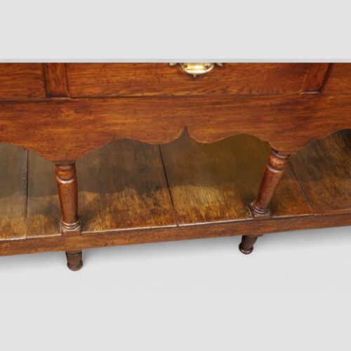 19thc. oak pot board dresser base boards