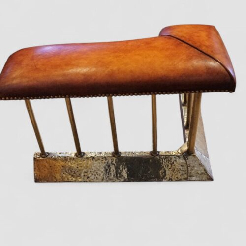 Arts and crafts brass club fender end