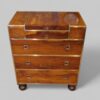Brass bound yew wood serving cabinet