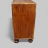 Brass bound yew wood serving cabinet side