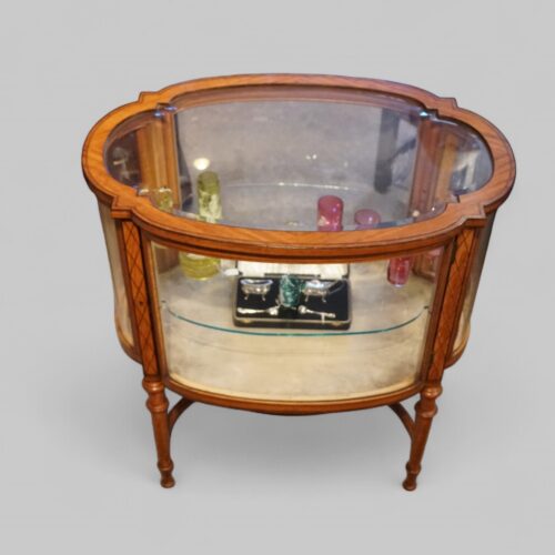 Edwardian Satinwood bijouterie cabinet