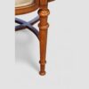 Edwardian Satinwood bijouterie cabinet leg