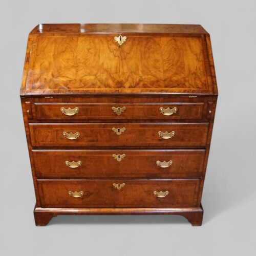 George III walnut bureau