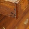George III walnut bureau dovetails