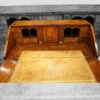 George III walnut bureau interior
