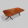 Georgian style dining twin pedestal dining table angle