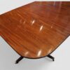 Georgian style dining twin pedestal dining table detail timber