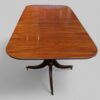 Georgian style dining twin pedestal dining table end view