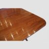 Georgian style dining twin pedestal dining table rounded corner