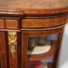 Victorian inlaid walnut 4 door credenza panel door glass door panel