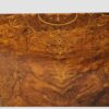 Victorian inlaid walnut card table inlay rear edge