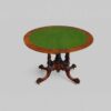 Victorian inlaid walnut card table open
