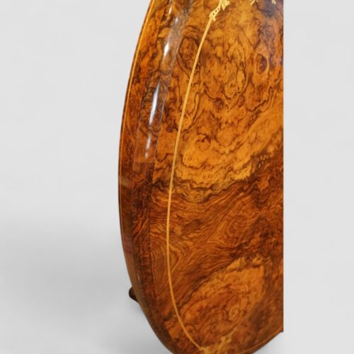 Victorian inlaid walnut centre table edge moulding