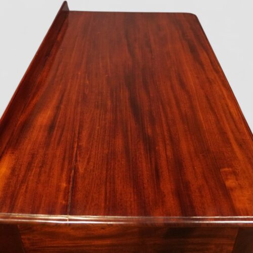 Victorian mahogany dressing table detail top