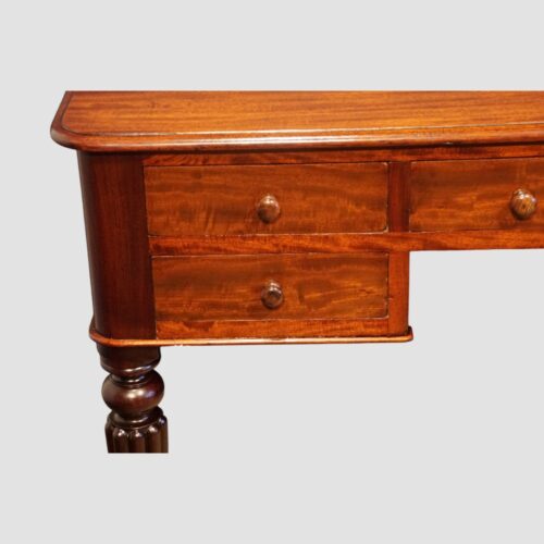 Victorian mahogany dressing table side drawers