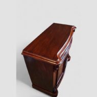 Victorian mahogany serpentine chiffonier top