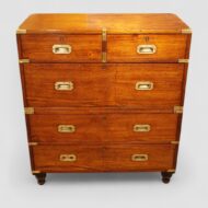 Victorian officers teak military chest