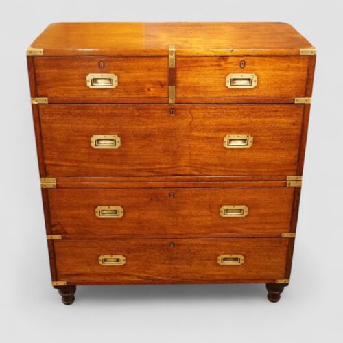 Victorian officers teak military chest