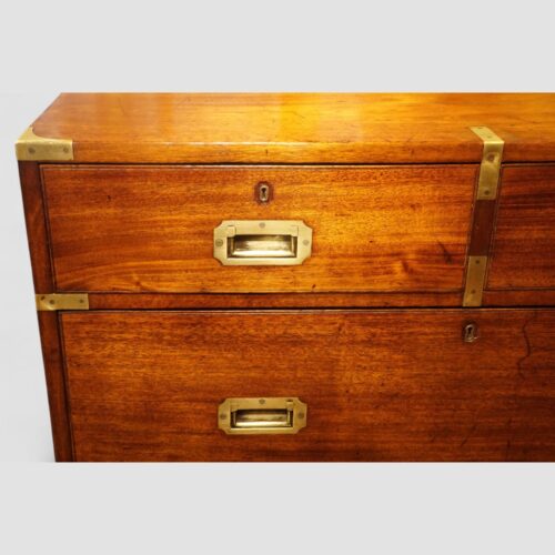 19th Century Brass Bound Military Campaign Chest