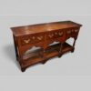 Antique 3 drawer pot board dresser base at angle