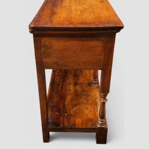 Antique 3 drawer pot board dresser base end