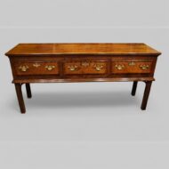 Antique oak dresser base