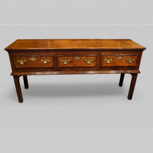 Antique oak dresser base