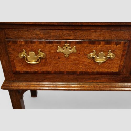 Antique oak dresser base handles