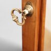 Edwardian mahogany cheval mirror brass adjuster