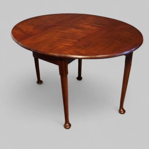 George II mahogany drop flap table angle