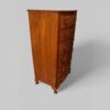 George VI walnut bow chest side