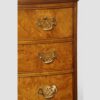 George VI walnut bow chest top brass fretted handles