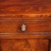 Georgian mahogany side cabinet drawer detail