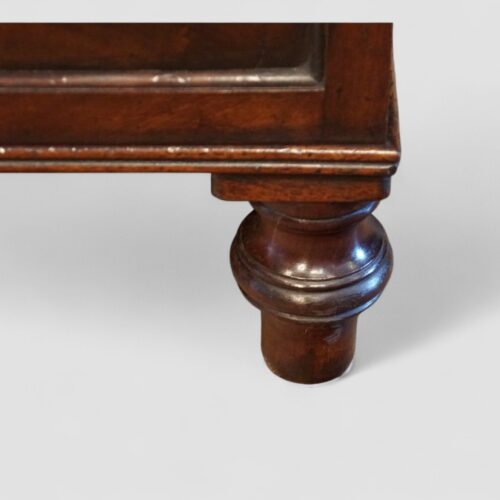 Georgian mahogany side cabinet foot