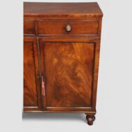 Georgian mahogany side cabinet.door