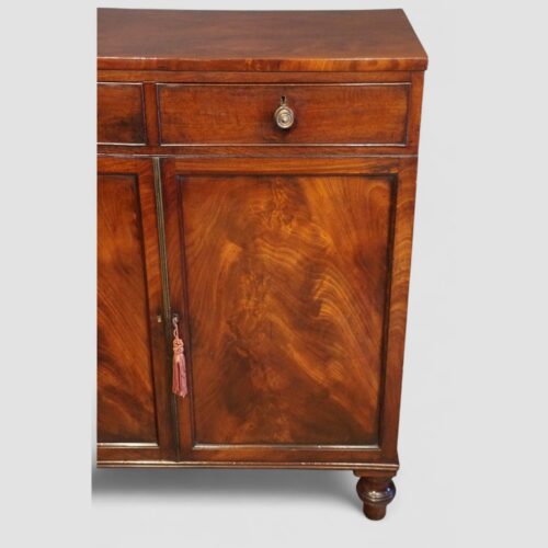 Georgian mahogany side cabinet.door