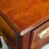 Georgian oak cabriole leg dresser base angle view