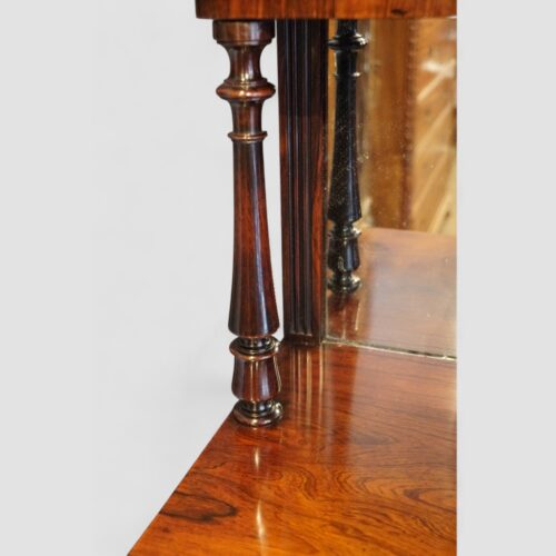 Gillows rosewood chiffonier turned upright