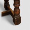 Large Antique oak refectory table baluster leg