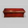 Large Victorian leather ottoman
