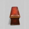 Large Victorian leather ottoman end