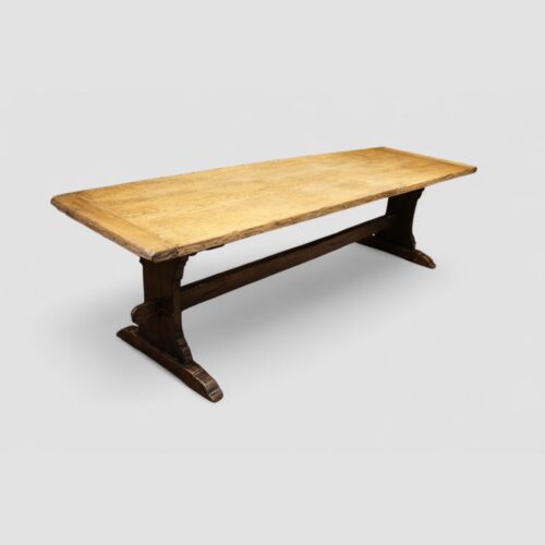 Large oak refectory table