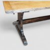 Large oak refectory table side base