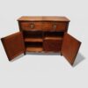 Regency mahogany side cabinet interior