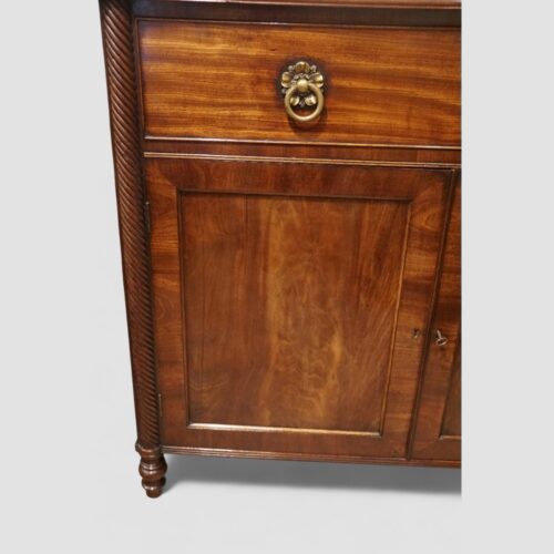 Regency mahogany side cabinet rope twist