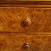 Victorian burr walnut chest of drawers knob handle
