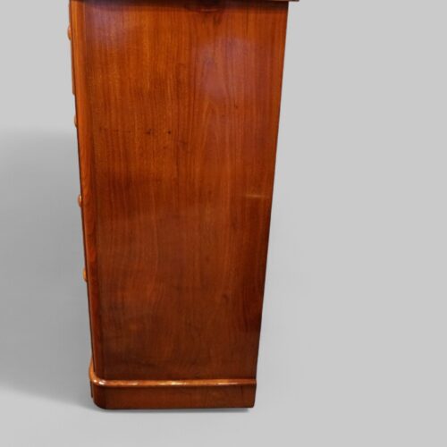 Victorian burr walnut chest of drawers side view